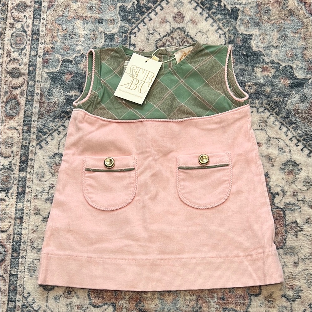 The Beaufort Bonnet Company Pink and Green Casual Dress